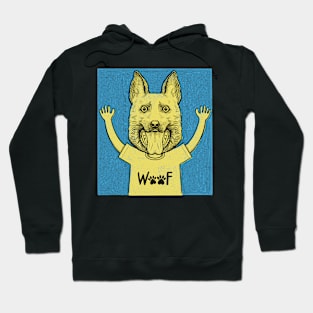 Woof Dog Head Kid Hoodie